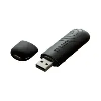 D-LINK DWA-140, Wireless N300 Rangebooster USB Adapter, 802.11b/g/n compatible 2.4GHz, Up to 300Mbps data transfer rate, two integrated antennas, 64/128-bit WEP data encryption, Wi-Fi Protected Access (WPA, WPA2), Wi-Fi Protected Setup (WPS) - PIN &amp; P – pilt 2
