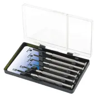 Logilink | Small Screwdriver Set, 6pcs | Incl. transport boxThe set includes1x slot driver 1.4 mm1x slot driver 2.0 mm1x slot driver 2.4 mm1x slot driver 3.0 mm1x Cross slot driver 0 mm1x Cross slot driver 1 mm – pilt 2