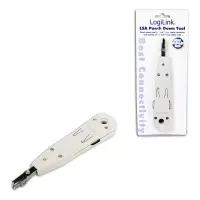 Logilink | LSA Punch Down Tool | LSA Punch Down ToolSuitable for on-wall and in-wall wallplatesCutting of the extending cable end in one stepAccording to the standard EIA/TIA 568 BFor Network, DSL and ISDNEasy to useWith self-tapping contacts
