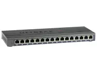 Netgear GS116E Juhitav L2 Gigabit Ethernet (10/100/1000) Must
