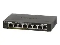 Netgear GS308P Mittejuhitav Gigabit Ethernet (10/100/1000) Must Power over Ethernet tugi