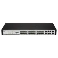 D-Link Switch DES-3200-28 Managed L2, Rack mountable, 10/100 Mbps (RJ-45) ports quantity 24, SFP ports quantity 2, Combo ports quantity 2, Power supply type Single – pilt 2