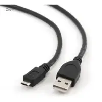 Cablexpert | USB 2.0 | Black | * Male A plug to male Micro-B plug USB 2.0 cable* Gold-plated contacts for reliable high-speed data transfer* Moulded connectors | USB-A to micro-USB