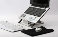 Sülearvuti alus SUN-FLEX®LAPTOPSTAND PORTABLE, hõbedane värv – pilt 2