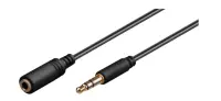 Goobay | Headphone and audio AUX extension cable; 3.5 mm; 3-pin; slim | 97122 – pilt 2