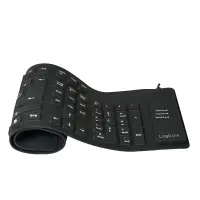 Logilink | Flexible waterproof Keyboard USB + PS/2 | ID0019A | Flexible keyboard | Wired | DE | Black – pilt 2