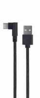 CABLE USB2 TO USB-C ANGLED/CC-USB2-AMCML-0.2M GEMBIRD