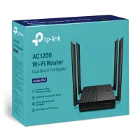 TP-LINK | AC1200 Wireless MU-MIMO Wi-Fi Router | Archer C64 2.0 | 802.11ac | 867+300 Mbit/s | 10/100/1000 Mbit/s | Mesh Support Yes | MU-MiMO Yes | No mobile broadband | Antenna type 4 x Fixed Omnidirectional – pilt 6