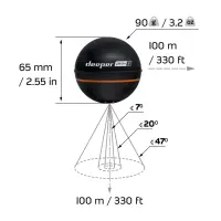 Deeper | Smart Sonar PRO+2 | Sonar | Wi-Fi | Black