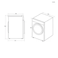 Candy | Dryer Machine | ROE H9A2TCEX-S | Energy efficiency class A++ | Front loading | 9 kg | Heat pump | Big Digit | Depth 58.5 cm | Wi-Fi | White – pilt 5