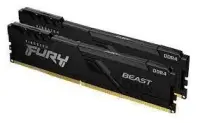 Kingston Technology FURY Beast mälumoodul 16 GB 2 x 8 GB DDR4 3200 MT/s 288-pin DIMM