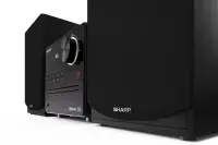 Sharp XL-B512(BK) Hi-Fi Micro System, CD/FM/USB/Bluetooth v5.0, 45W, Black | Sharp | Hi-Fi Micro System | XL-B512(BK) | Black | USB port | AUX in | Bluetooth | CD player | FM radio | Wireless connection – pilt 5