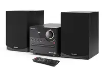 Sharp XL-B512(BK) Hi-Fi Micro System, CD/FM/USB/Bluetooth v5.0, 45W, Black | Sharp | Hi-Fi Micro System | XL-B512(BK) | Black | USB port | AUX in | Bluetooth | CD player | FM radio | Wireless connection – pilt 7