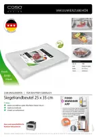Caso | Sealed edge bags | 01286 | 100 bags | Dimensions (W x L) 25 x 35  cm – pilt 2