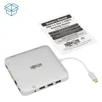 Tripp Lite U442-DOCK2-S sülearvuti dokk ja pordireplikaator Juhtmega ühendatud USB 3.2 Gen 2 (3.1 Gen 2) Type-C Hõbe – pilt 7