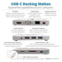 Tripp Lite U442-DOCK2-S sülearvuti dokk ja pordireplikaator Juhtmega ühendatud USB 3.2 Gen 2 (3.1 Gen 2) Type-C Hõbe – pilt 9