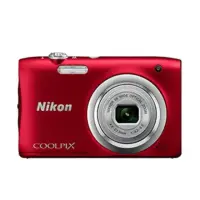 Nikon COOLPIX A100 Compact camera, 20.1 MP, Optical zoom 5 x, Digital zoom 4 x, Image stabilizer, ISO 1600, Display diagonal 6.86 cm, Video recording, Lithium-Ion (Li-Ion), Red