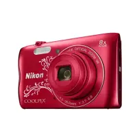 Nikon COOLPIX A300 Compact camera, 20.1 MP, Optical zoom 8 x, Digital zoom 4 x, Image stabilizer, ISO 3200, Display diagonal 6.86 cm, Wi-Fi, Video recording, Lithium-Ion (Li-Ion), Red