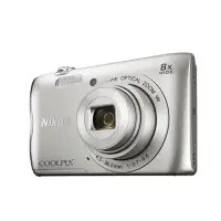 Nikon COOLPIX A300 Compact camera, 20.1 MP, Optical zoom 8 x, Digital zoom 4 x, Image stabilizer, ISO 3200, Display diagonal 6.86 cm, Wi-Fi, Video recording, Lithium-Ion (Li-Ion), Silver
