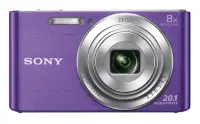 Sony Cyber-shot DSC-W830 Compact camera, 20.1 MP, Optical zoom 8 x, Digital zoom 32 x, ISO 3200, Display diagonal 6.86 cm, Video recording, Lithium, Purple