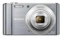 Sony Cyber-shot DSC-W810 1/2.3" Kompaktkaamera 20,1 MP CCD 5152 x 3864 pikslit Hõbe