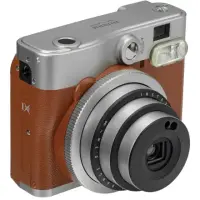 Fujifilm | Instax Mini 90 NEO CLASSIC camera + Instax mini glossy (10) | Lithium-Ion (Li-Ion) | Brown/Stainless steel | 0.3m - ∞ | 800