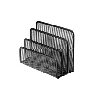 Paberialus FOROFIS, metallvõrk, 17.8x7.6x12cm, must