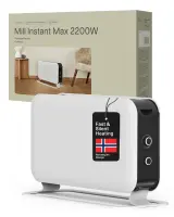 Mill | Heater | CO2200MECMAX | Convection Heater | 2200 W | Number of power levels 3 | Suitable for rooms up to max 30 m² | White – pilt 2
