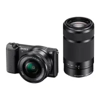 Sony α ILCE-5100 + E PZ 16-50mm + E 55-210mm MILC (Peeglita vahetatavate objektiividega kaamera) 24,3 MP CMOS 6000 x 4000 pikslit Must