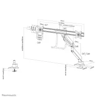 NEOMOUNTS NM Dual-Deskmount crossbar 10- – pilt 11