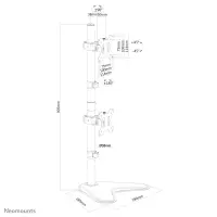 NEOMOUNTS onTop Dual-Deskstand 10-32 blk – pilt 6
