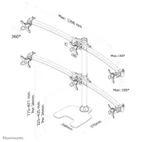 NEOMOUNTS FPMA-D700DD6 Desk Mount – pilt 3