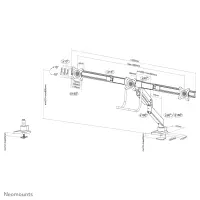 NEOMOUNTS NM Triple-Deskmount crossbar – pilt 4