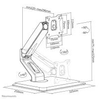 NEOMOUNTS FPMA-D885BLACK Desk Mount – pilt 12