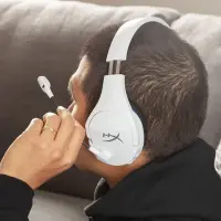 HyperX Cloud Stinger Core – juhtmeta mängupeakomplekt (valge–sinine) – PS5–PS4 – pilt 18