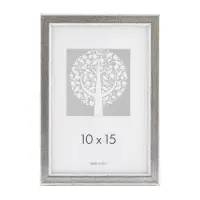 Pildiraam, plastik, 10 x 15 cm, vintage hõbedane värv.