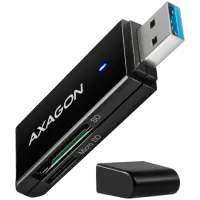 Axagon Slim super-speed USB 3.2 Gen 1 card reader with a direct USB-A connector.