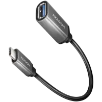 AXAGON RUCM-AFAC USB 3.2 Gen 1 Type-C Male > Type-A Female, cable adapter 0,2m, 3A, ALU