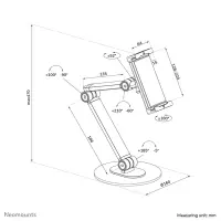 Neomounts DS15-550BL1 kaitseümbris tahvelarvutile Must 32,8 cm (12.9") – pilt 9