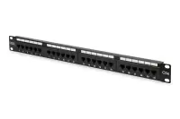 Digitus | Patch Panel | DN-91524U | 48.2 x 4.4 x 10.9 cm | Category: CAT 5e; Ports: 24 x RJ45; Retention strength: 7.7 kg; Insertion force: 30N max | Black