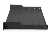 Digitus | Fixed Shelf for Racks | DN-19 TRAY-1-SW | The shelves for fixed mounting can be installed easy on the two front 483 mm (19“) profile rails of your 483 mm (19“) network- or server cabinet. Due to their stable, perforated steel sheet with a high load capacity, they are the optimal surface for components which are not 483 mm (19”) suitable | – pilt 3