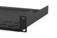 Digitus | Fixed Shelf for Racks | DN-19 TRAY-1-SW | The shelves for fixed mounting can be installed easy on the two front 483 mm (19“) profile rails of your 483 mm (19“) network- or server cabinet. Due to their stable, perforated steel sheet with a high load capacity, they are the optimal surface for components which are not 483 mm (19”) suitable | – pilt 4