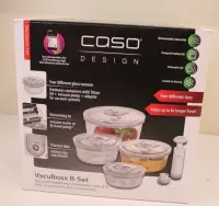 SALE OUT.  | Caso | Vacuum freshness containers round | 01187 | Set of 4 | DOES NOT HOLD THE VACUUM
