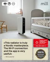 Mill | Heater | OIL2000WIFI3 GEN3 | Oil Filled Radiator | 2000 W | Number of power levels 3 | Suitable for rooms up to 24 m² | White – pilt 8