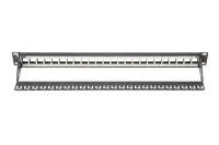 Digitus | Modular Patch Panel | DN-91411 | Layout Keystone Entry: Straight; Area of application: 483 mm (19") cabinet; Suitable for 483 mm (19") cabinet mounting; Housing material: 1.5 mm SPCC cold rolled stell sheet, powder-coated; Ports: 24 | Black