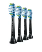 Philips | Toothbrush Heads | HX9044/33 Sonicare C3 Premium Plaque | Heads | For adults | Number of brush heads included 4 | Number of teeth brushing modes Does not apply | Sonic technology | Black