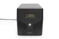 Digitus | Line-Interactive UPS | Line-Interactive UPS DN-170074, 1000VA, 600W, 2x 12V/7Ah battery, 4x CEE 7/7 outlet, 2x RJ45, 1x USB 2.0 type B, 1x RS232, LCD, Simulated Sine Wave, 338x150x162mm, 7.8kg | 1000 VA | 600 W