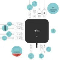 i-tec C31HDMIDPDOCKPD sülearvuti dokk ja pordireplikaator Juhtmega ühendatud USB 3.2 Gen 1 (3.1 Gen 1) Type-C Must – pilt 10