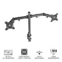 Trust GXT 1120 Mara Dual Monitor Arm 81,3 cm (32") Laud Must – pilt 20