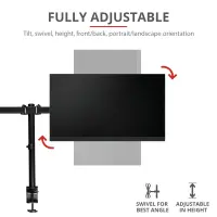Trust GXT 1120 Mara Dual Monitor Arm 81,3 cm (32") Laud Must – pilt 21
